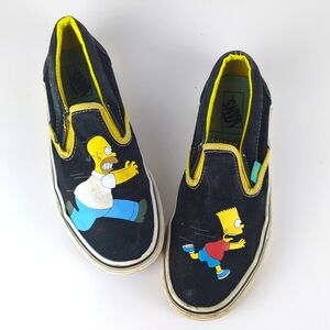 VANS Classic The Simpsons Slip On Sneakers Mens 6 Wmns 7.5